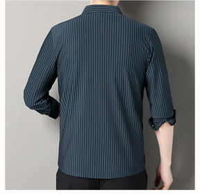 Camisa Social Masculina de Lã – Estilo e Conforto Premium