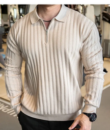 Camisa Polo Infinity Zip – Elegância e Conforto no Outono/Inverno