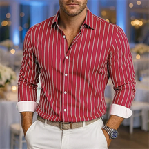 Camisa Masculina Listrada – Festa Casual