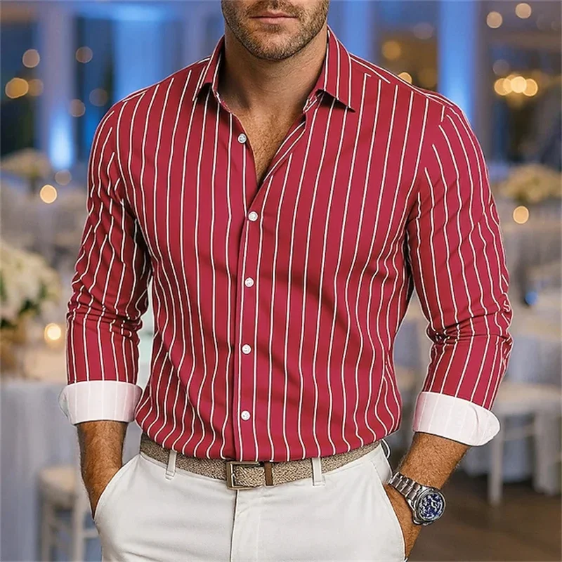 Camisa Masculina Listrada – Festa Casual