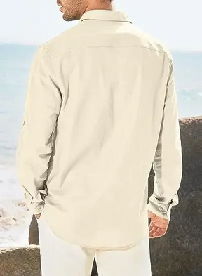 Camisa Masculina Florida de Algodão 2025