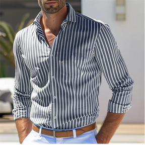 Camisa Masculina Xadrez 2025 – Casual & Resort