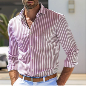 Camisa Masculina Xadrez 2025 – Casual & Resort