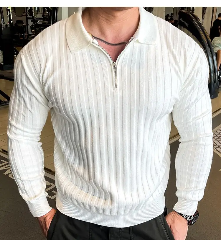 Camisa Polo Infinity Zip – Elegância e Conforto no Outono/Inverno