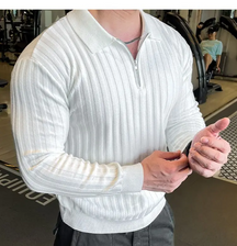 Camisa Polo Infinity Zip – Elegância e Conforto no Outono/Inverno