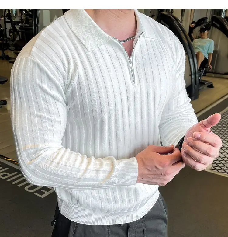 Camisa Polo Infinity Zip – Elegância e Conforto no Outono/Inverno