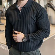 Camisa Polo Infinity Zip – Elegância e Conforto no Outono/Inverno