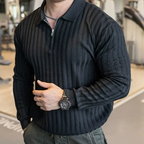 Camisa Polo Infinity Zip – Elegância e Conforto no Outono/Inverno