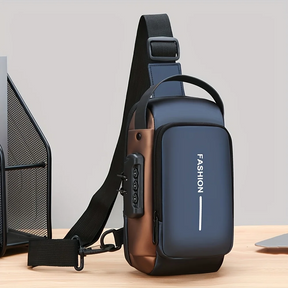 Bolsa Masculina CrossShield – Segurança, Estilo e Praticidade