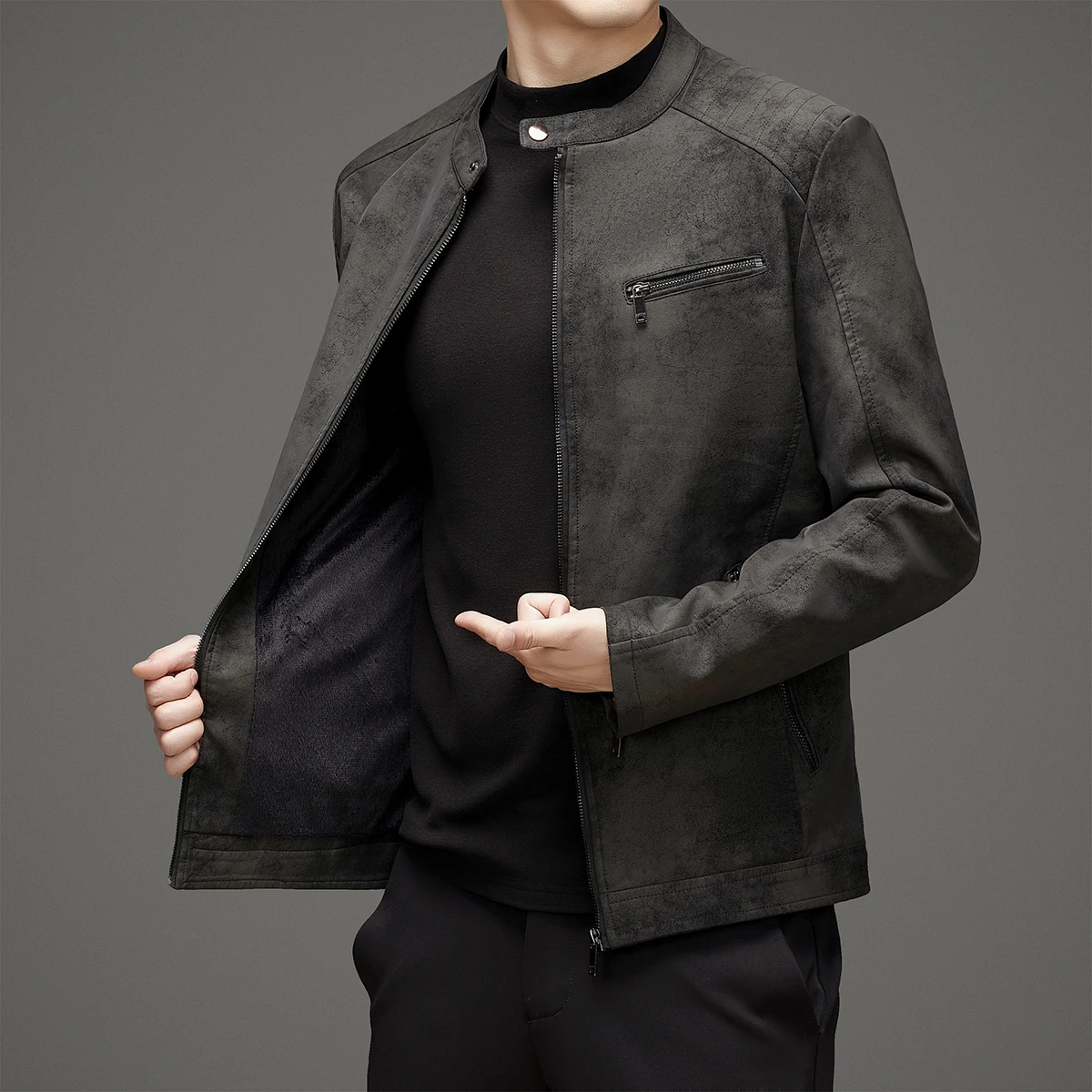 Jaqueta de Couro Legitimo Vartrek