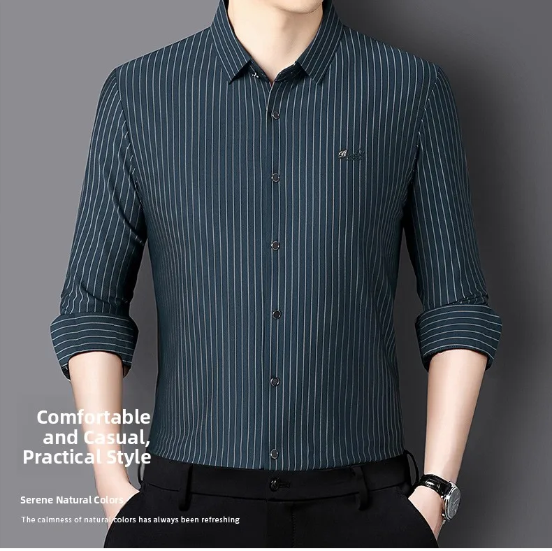 Camisa Social Masculina de Lã – Estilo e Conforto Premium