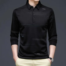 Camisa Polo Mangá Longa Mercerizada Luxe