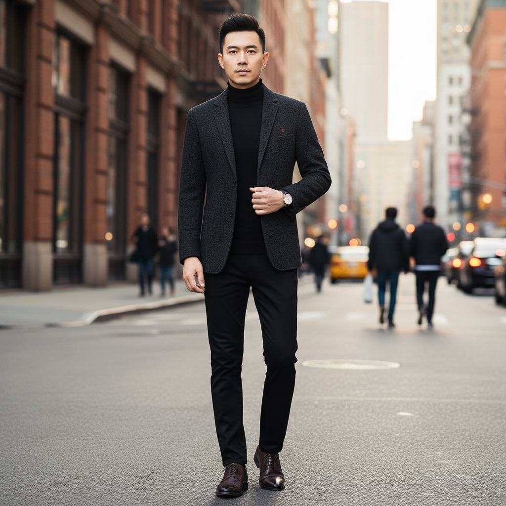 Blazer Masculino Noblecrest de Cashmere e Lã