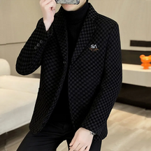 Terno Masculino Xadrez Corell – Elegância Casual e Estilo Contemporâneo