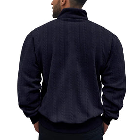 Pulôver Gola Alta com Ziper Texas