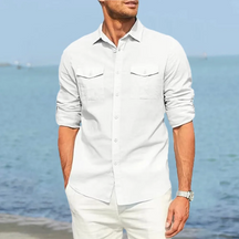 Camisa Masculina Florida de Algodão 2025