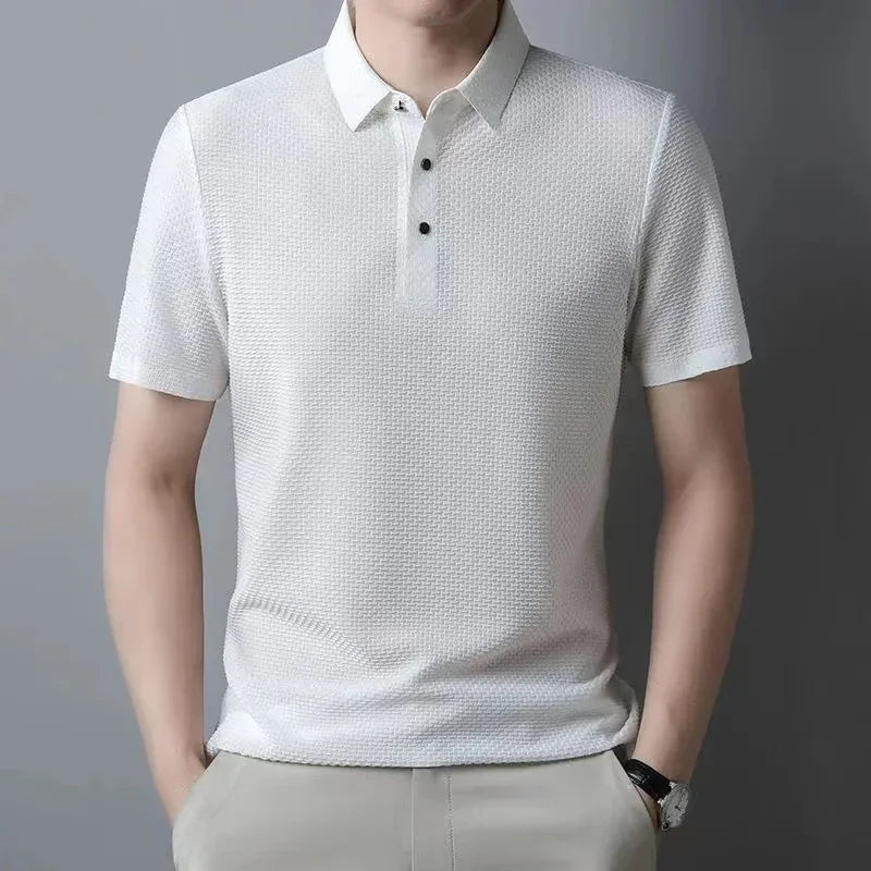 Camisa Polo Fresh Seda Gelo
