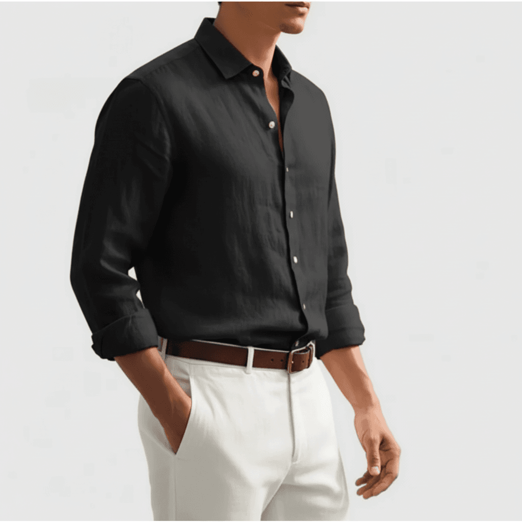 Camisa Masculina de Linho – Lume
