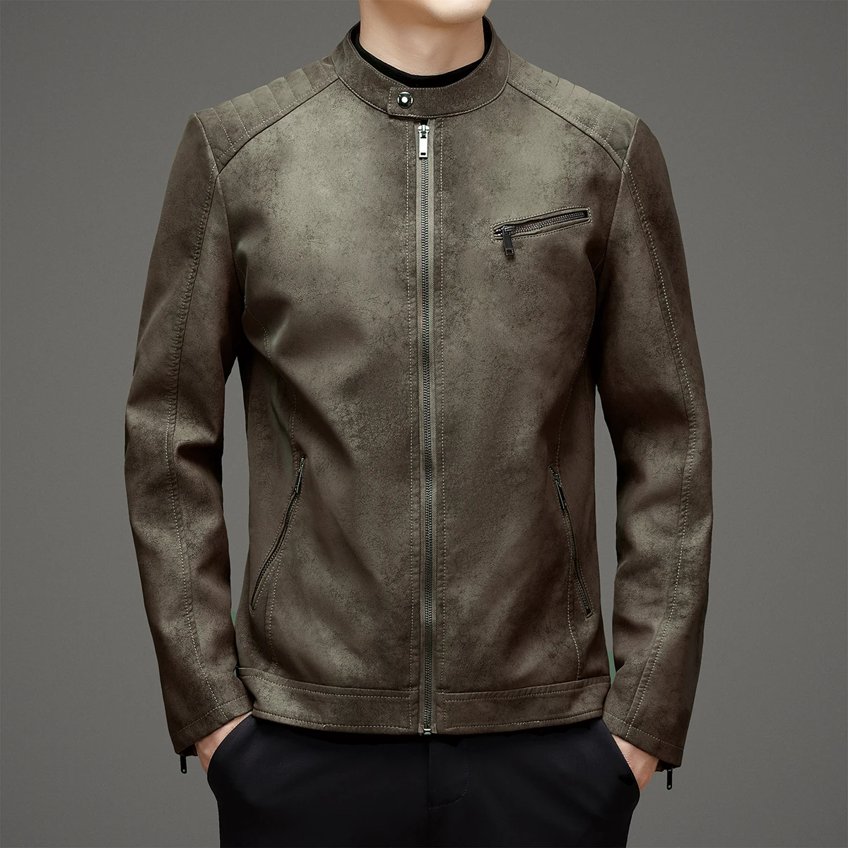 Jaqueta de Couro Legitimo Vartrek