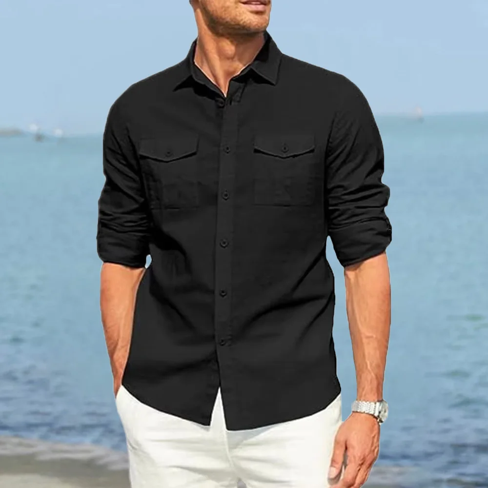 Camisa Masculina Florida de Algodão 2025