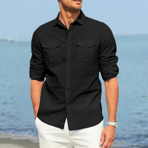 Camisa Masculina Florida de Algodão 2025