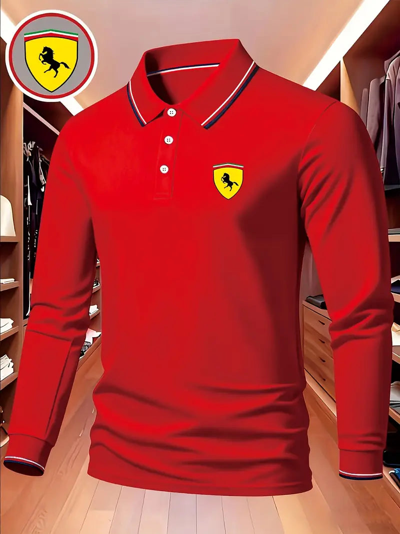 Pague 1 Leve 2 - Camisa Polo Manga Longa Ferrari