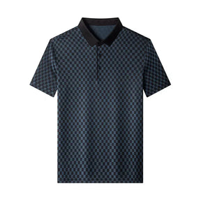 Camisa Polo Seda Xadrez Clássica