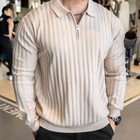 Camisa Polo Infinity Zip – Elegância e Conforto no Outono/Inverno