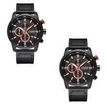 Pague 1 Leve 2 | Relógio Curren Magnatta Masculino de Couro