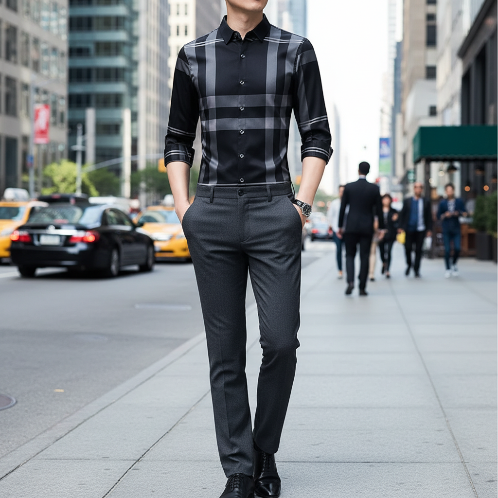 Camisa Masculina Xadrez – Maple