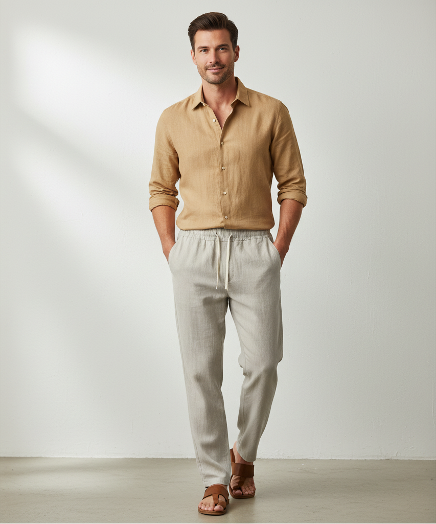 Calça de Linho Urbanor – Leveza e Estilo