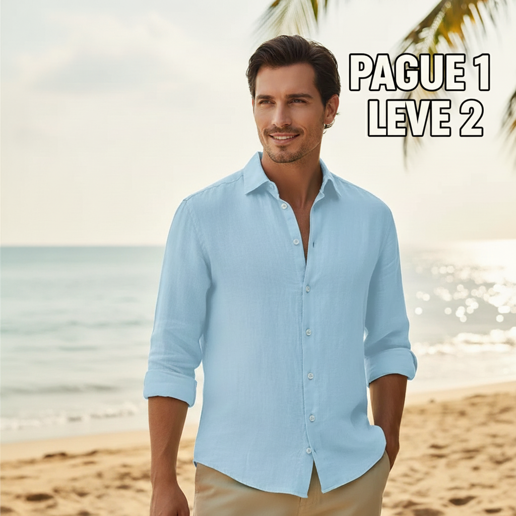 Pague 1 Leve 2 | Camisa Social de Linho Miami