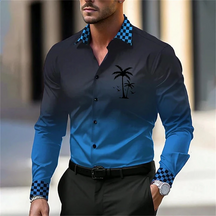 Camisa Masculina Casual de Manga Comprida - Vento Listrado