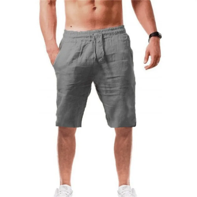 Bermudas Masculinas de Linho – Verão & Fitness