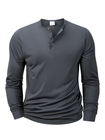 Camisa Manga Longa Henley Prime