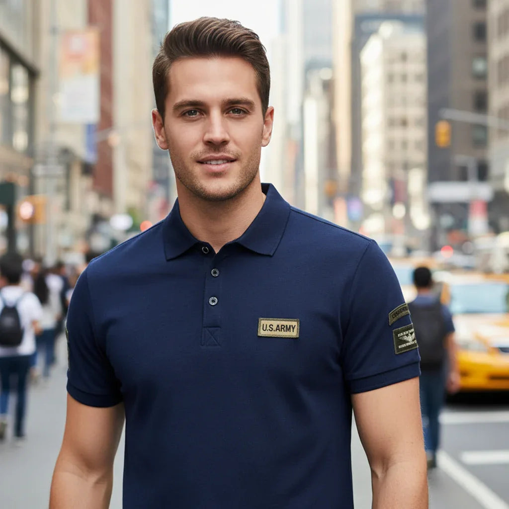 Camisa Polo Estilo U.S Army