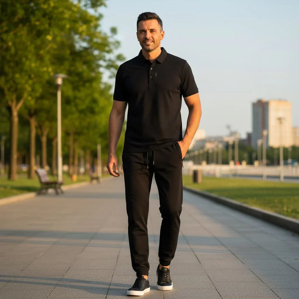 Pague 1 Leve 2 | Kit Urban Camisa Polo + Calça Social | frete Grátis