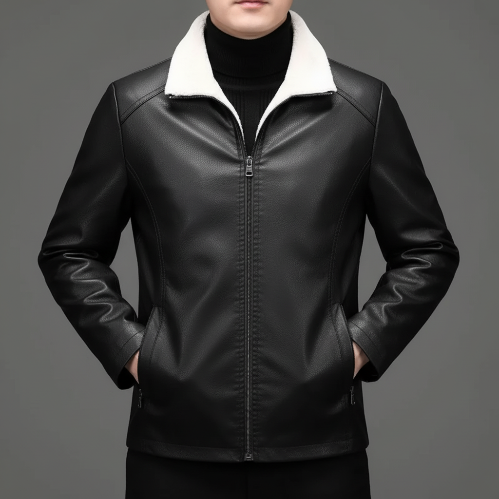 Jaqueta de Couro Legitimo Talvor