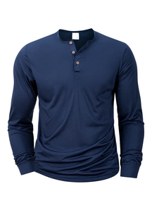 Camisa Manga Longa Henley Prime