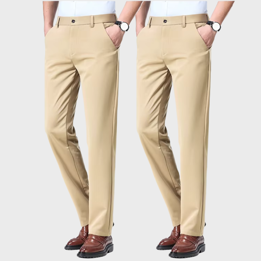 Compre 1 Leve 2 | Calça Social Clássica Alfaiataria + Cinto Social Couro