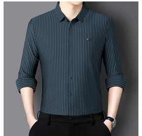 Camisa Social Masculina de Lã – Estilo e Conforto Premium