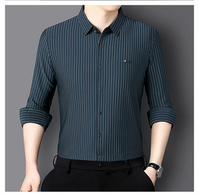 Camisa Social Masculina de Lã – Estilo e Conforto Premium