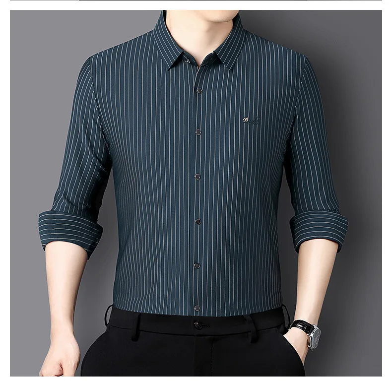 Camisa Social Masculina de Lã – Estilo e Conforto Premium