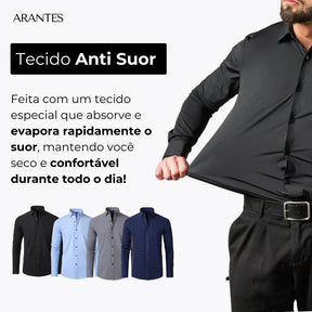 Pague 1 Leve 2 | Camisa Ultra Elegance Social - Original Anti amassados