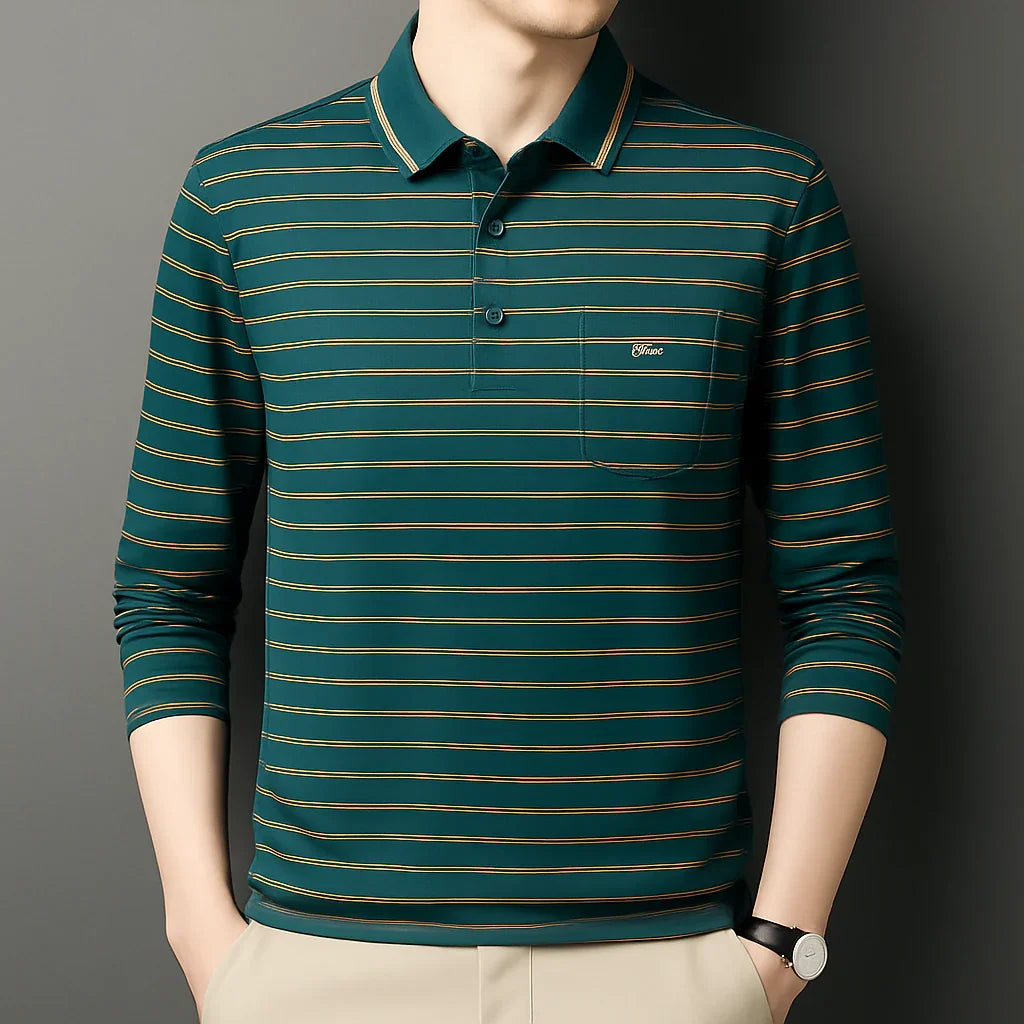 Camisa Polo Manga Longa Elite Royal