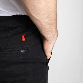 Calça Chino Masculina Ralph Lauren Slim Preto