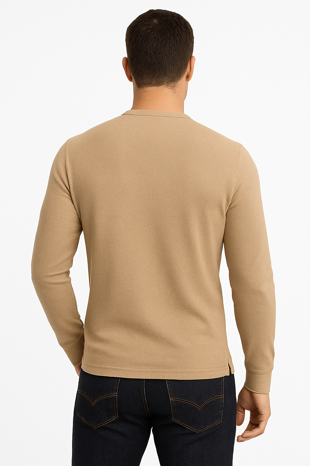 Camisa Manga Longa Henley Prime