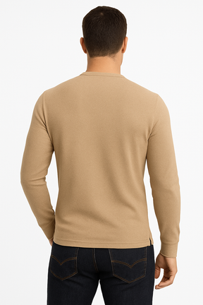 Camisa Manga Longa Henley Prime