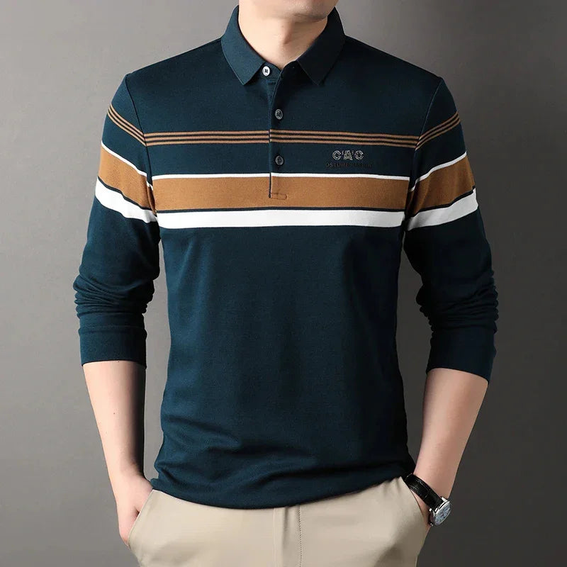 Camisa Polo Nation Manga Longa