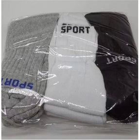 Kit 3 Pares Meia Cano Alto Sport Comfort